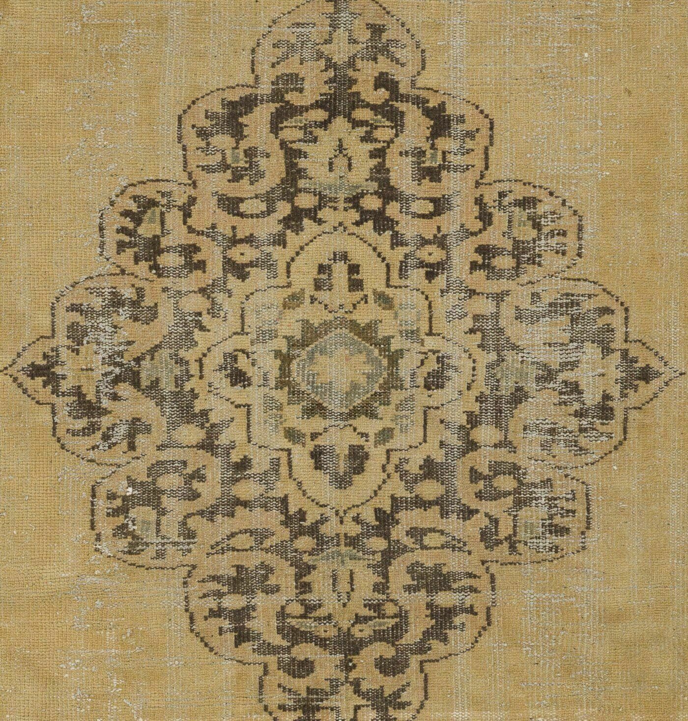7x10.3 Ft One Of Kind Vintage Anatolian Oushak Rug photo Textiles