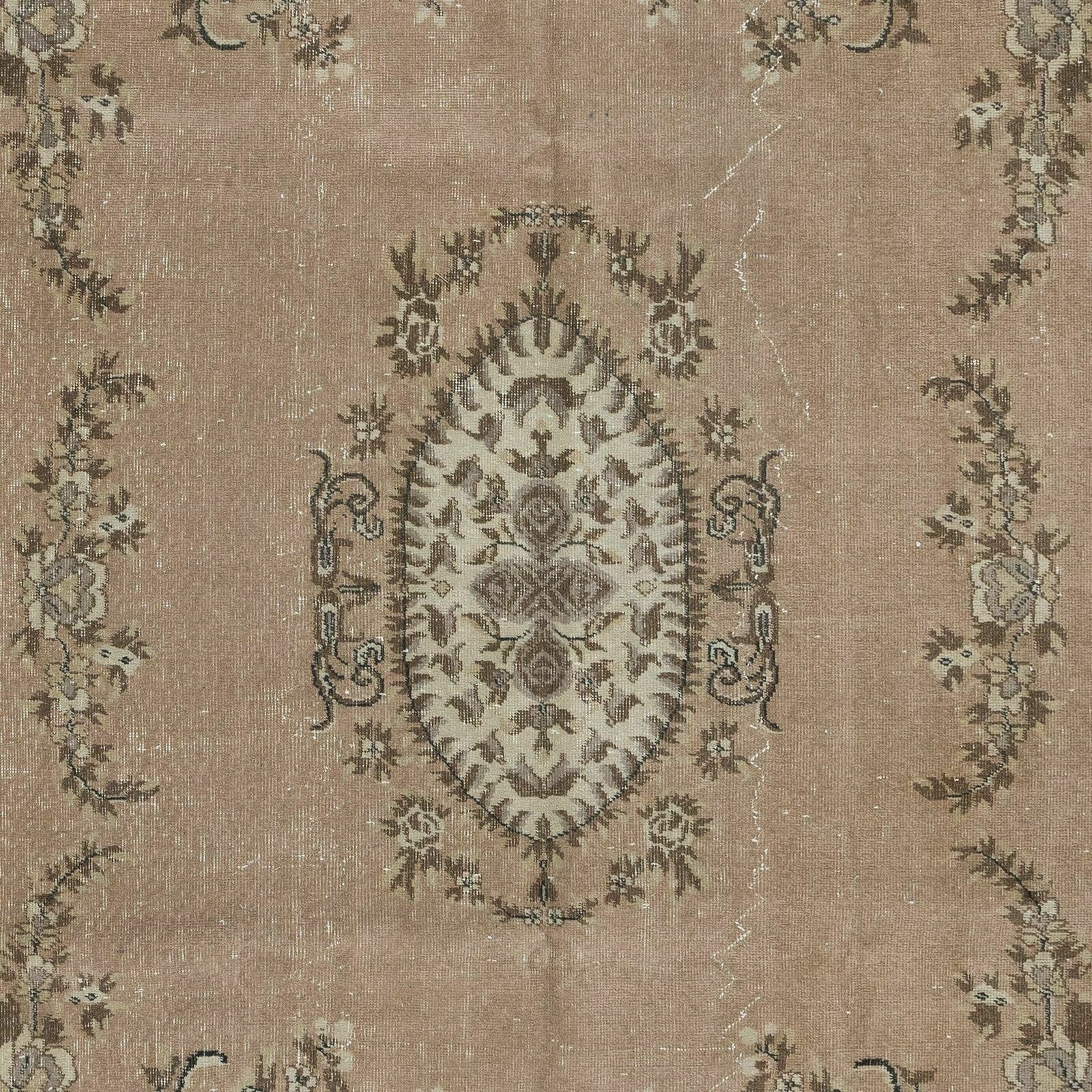 5.5x9 Ft Aubusson French Rug, Handmade Turkish Carpet For Country Homes & Rustic photo 557.0
