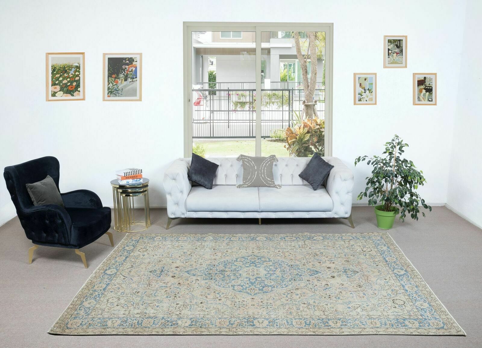 7x10.5 Ft Unique Anatolian Rug, Ca 1950, Handmade Wool Carpet In Muted Colors photo furniture