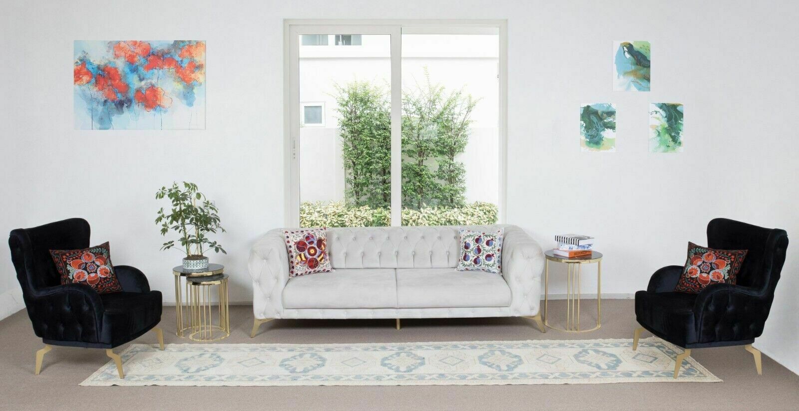 2.9x13.8 Ft Vintage Hand Knotted Anatolian Oushak Runner Rug For Hallway Decor photo furniture