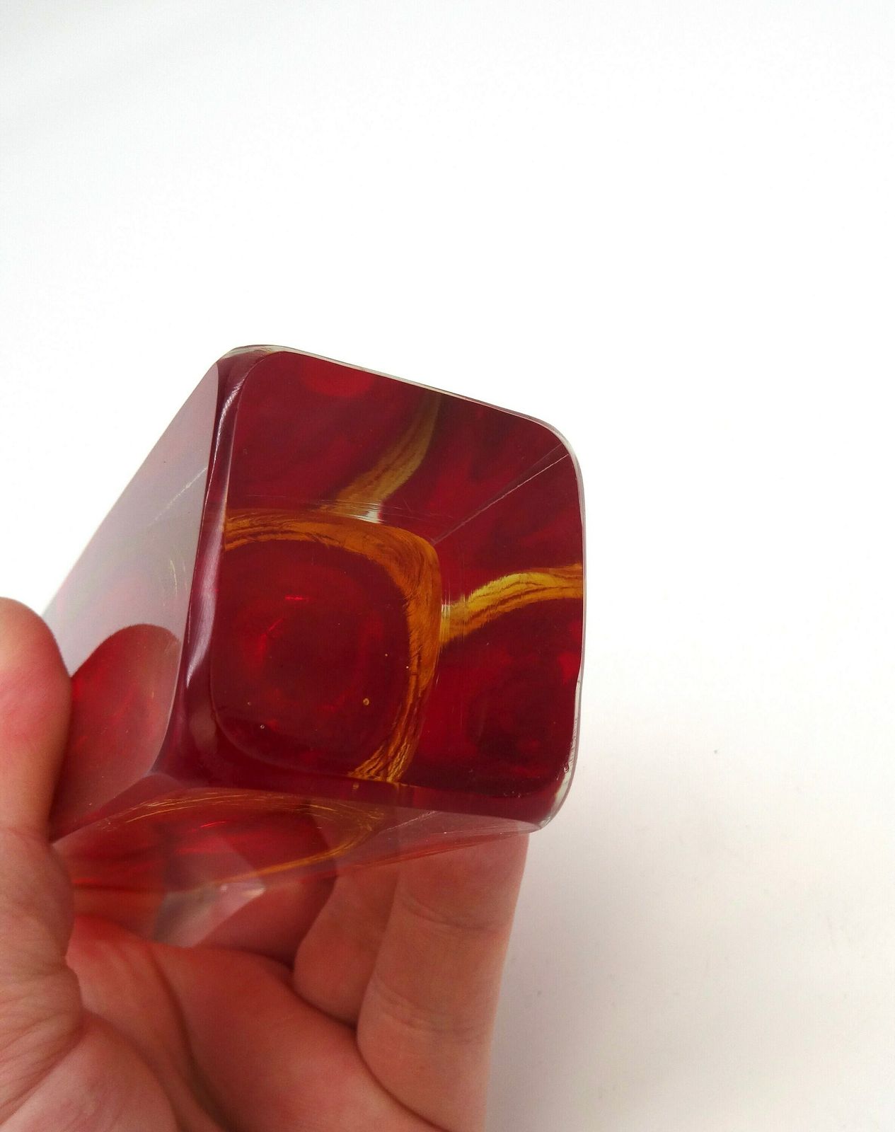 Beautiful Mid Century Murano Sommerso Glass Vase Poli Seguso Italy 1960 photo 380.0