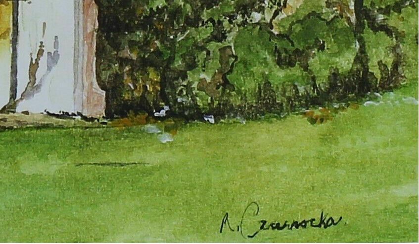 Print By Rosemarie Czarnocka. The Old School House, Peasemore, Berkshire. photo for sale