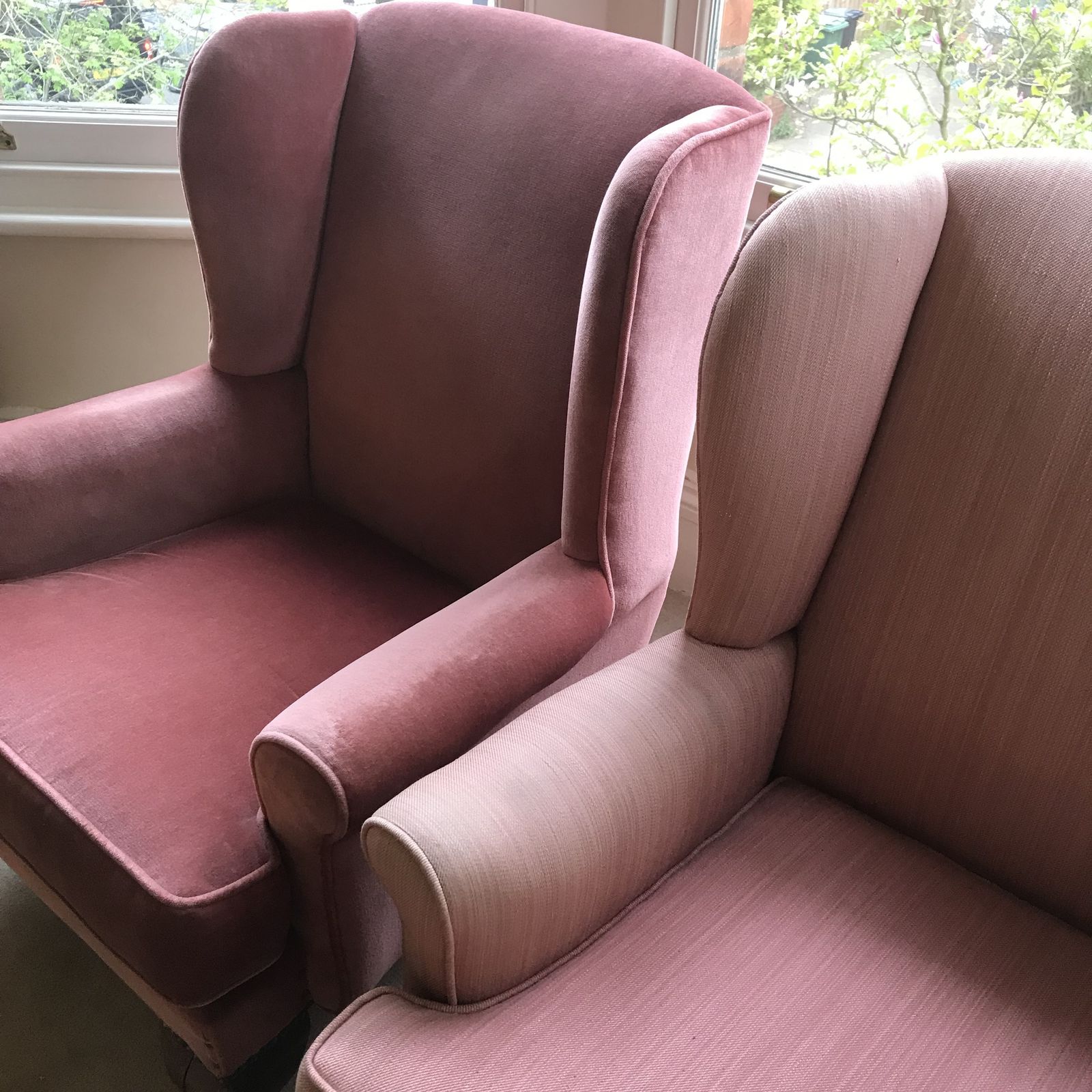 English 1930's Wingback Armchairs   Set Of Two ( A Pair ) photo furniture