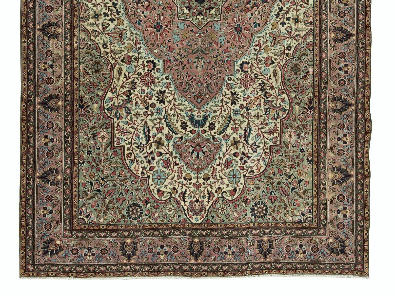 6.4x10.2 Ft One Of A Pair Handmade Turkish Wool Area Rug, Woolen Floor Covering photo 1498.0