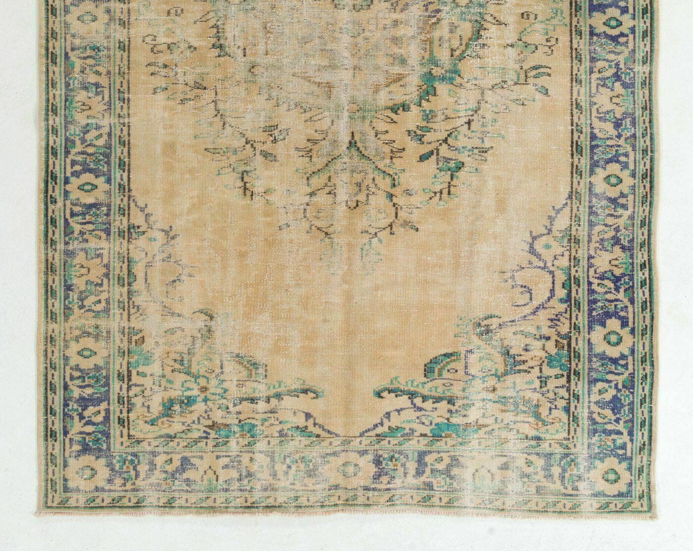 6.3x10.4 Ft Fine Hand Knotted Central Anatolian Turkish Area Rug photo for sale