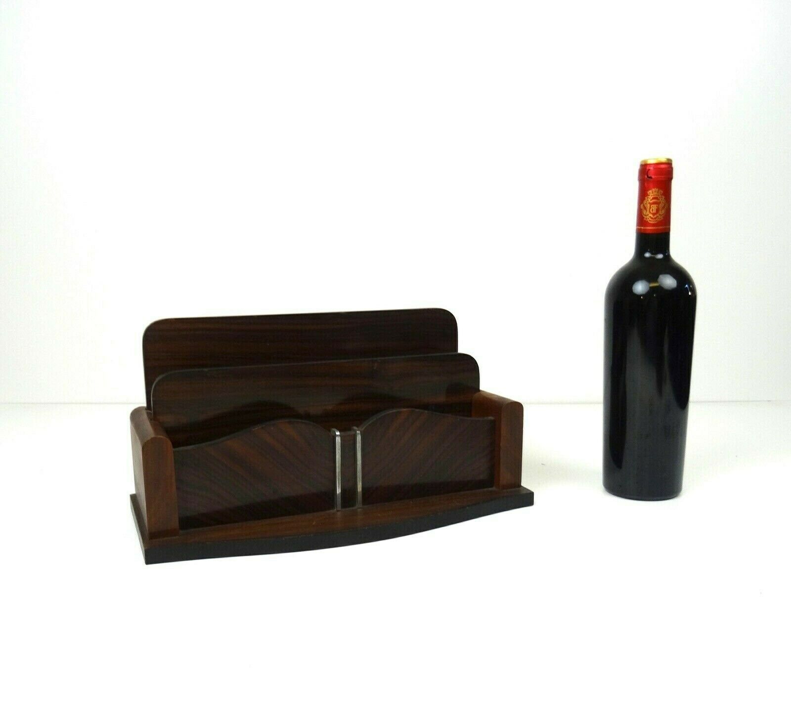 Rare Art Deco Rosewood Letter Holder Stand photo for sale