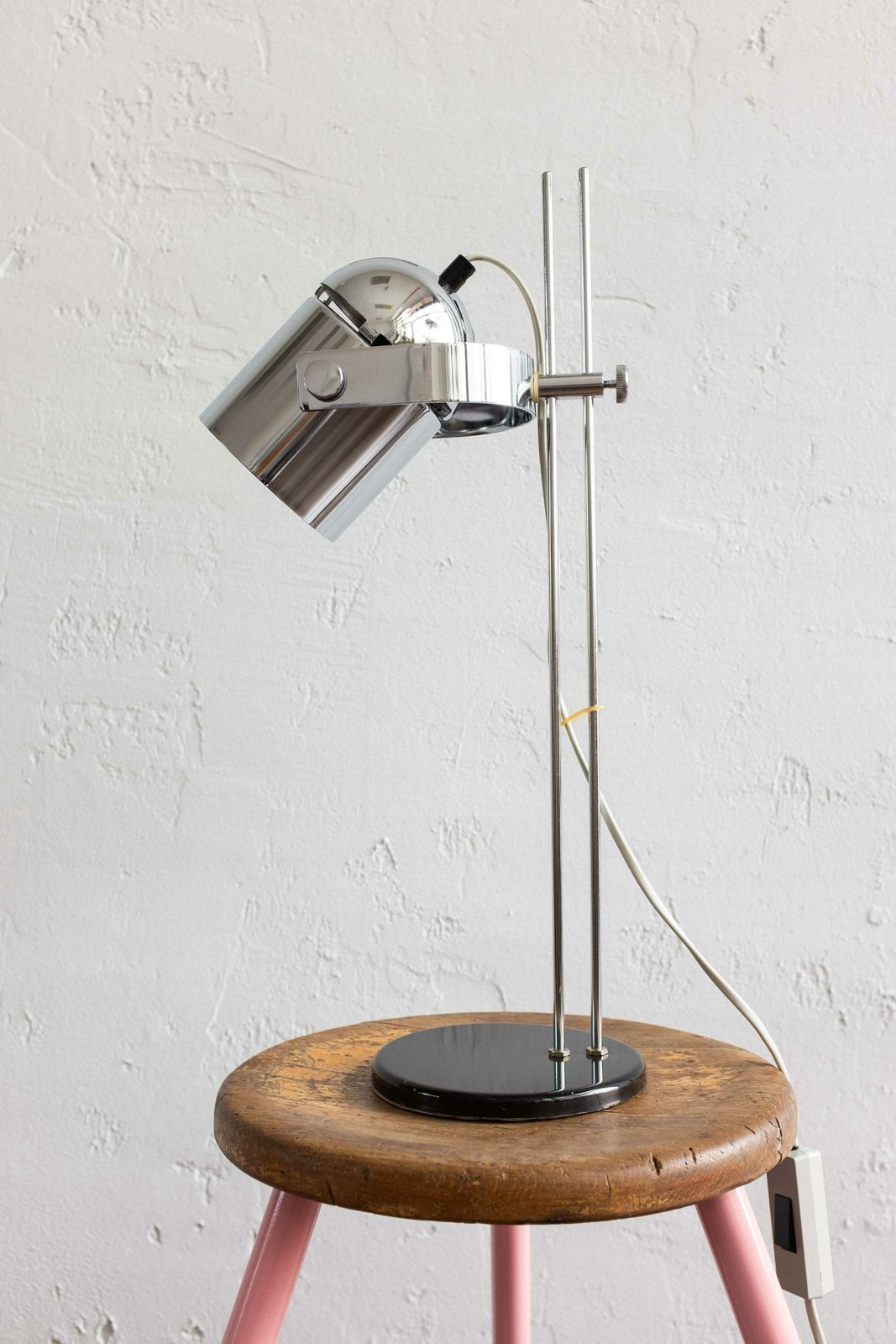 Space Age Czech Silver Table Lamp By Stanislav Indra For Lidokov, 1970s photo furniture