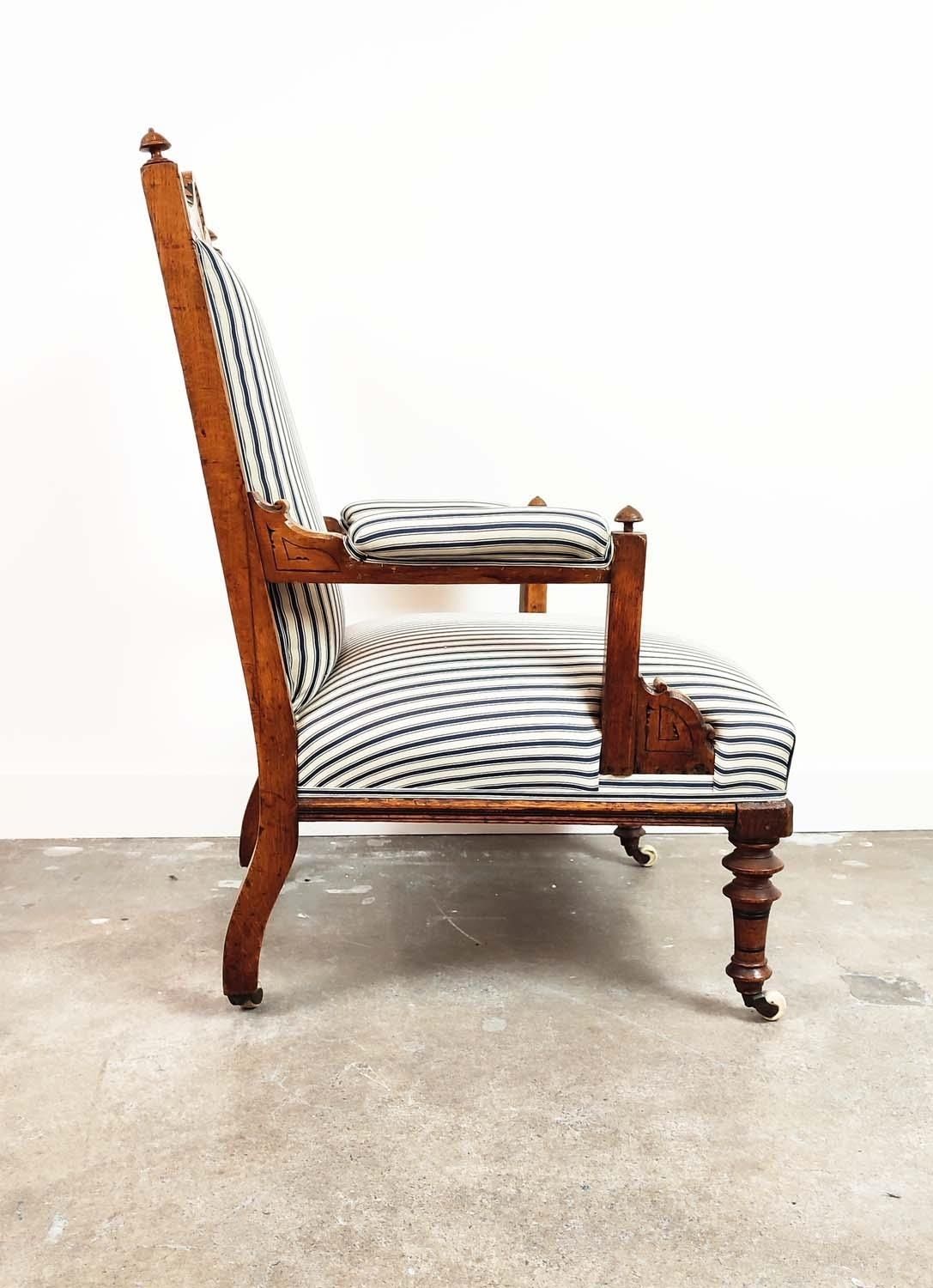 Aesthetic Armchair, Victorian Oak And Ebonised, Circa 1870 photo for sale