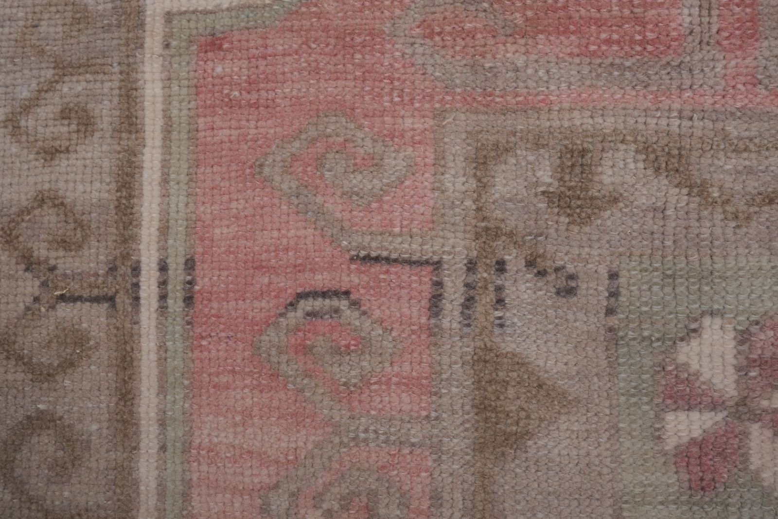 1960s Vintage Turkish Oushak Wool Area Rug 4'11'' X 8'2'' photo vinterior