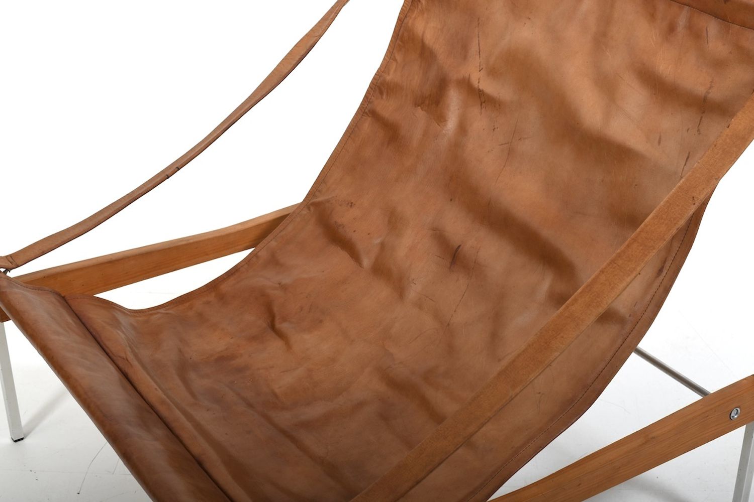 Grand Leather Lounge Chair 'Bequem' By Stig Poulsson C.1970 photo Furniture