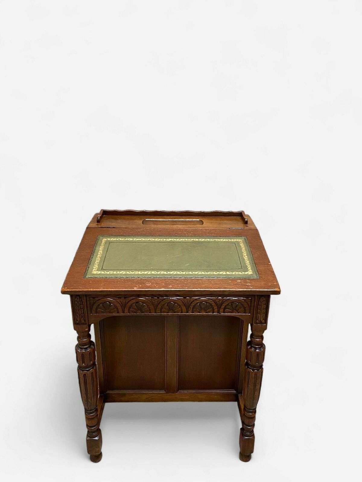 Vintage Jaycee Furniture Oak Davenport Writing Desk C1970