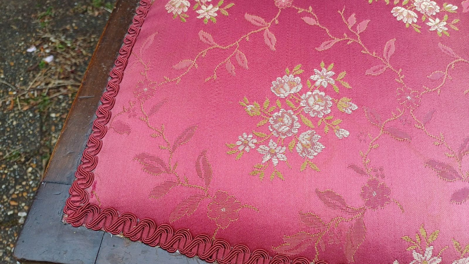 Vintage Inlaid Upholstered Occasional Bedroom Chair Vgc photo Furniture