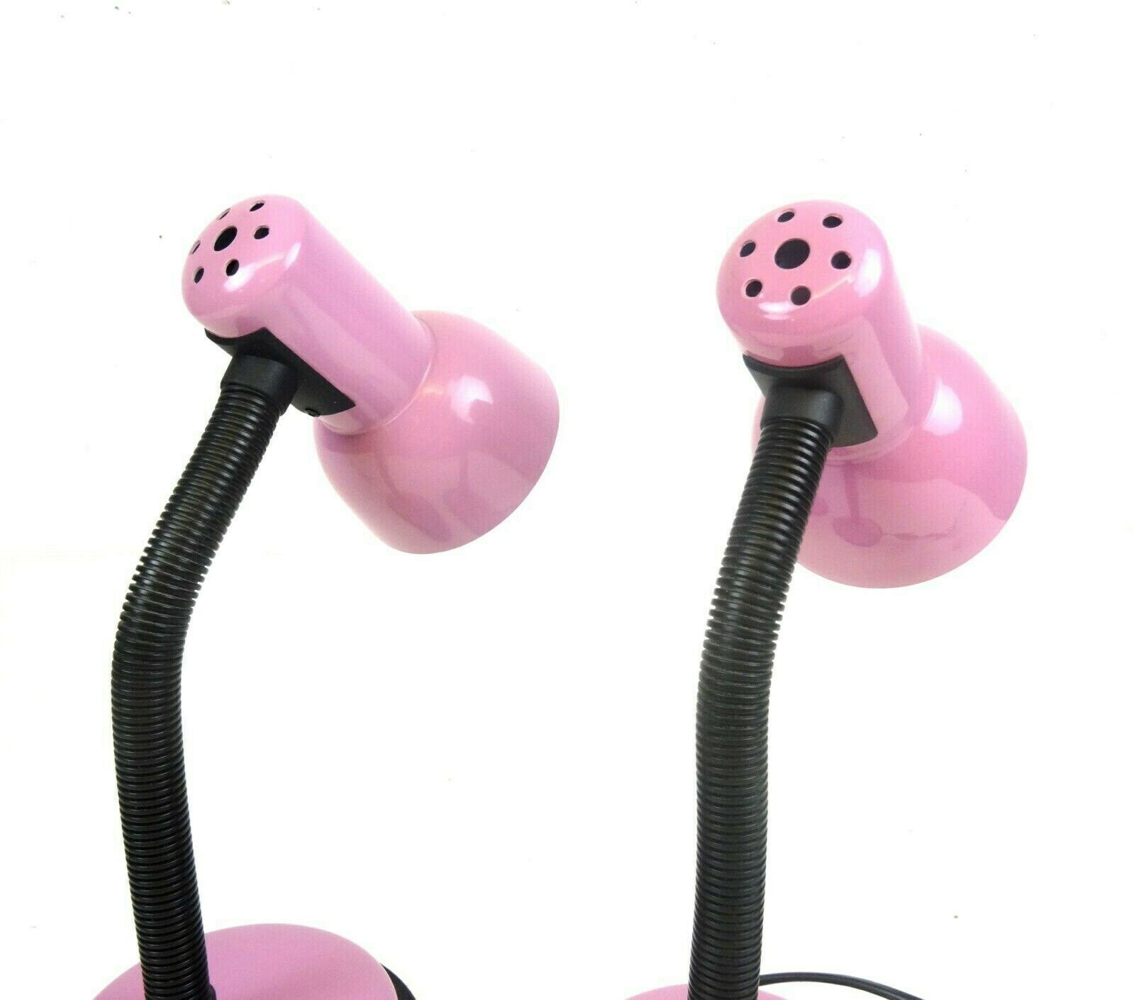 A Pair Of Postmodern Pink Bedside Desk Lamps By Veneta Lumi photo for sale
