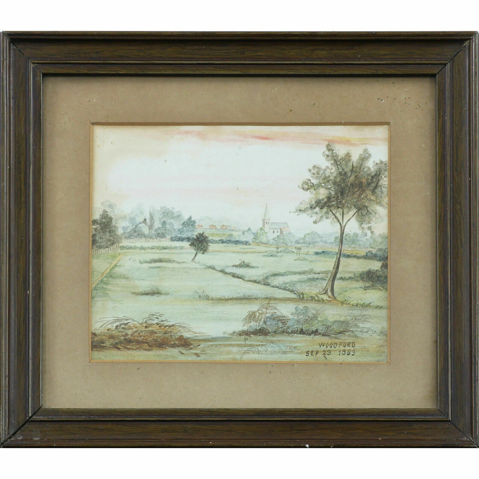 Watercolour Of St Pauls Church, Woodford