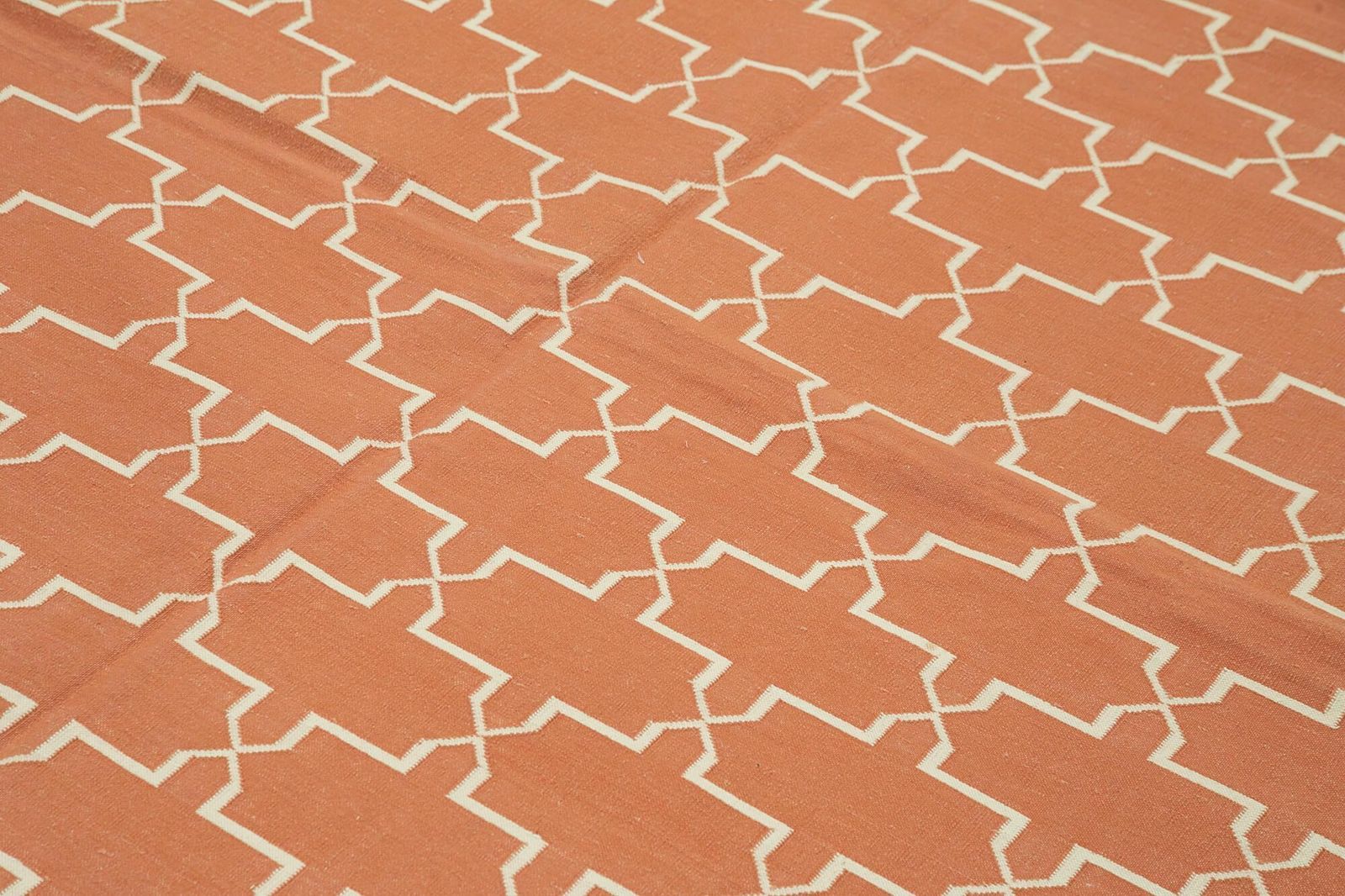 6x9 Orange Dhurrie Rug   32362 photo 1032.0