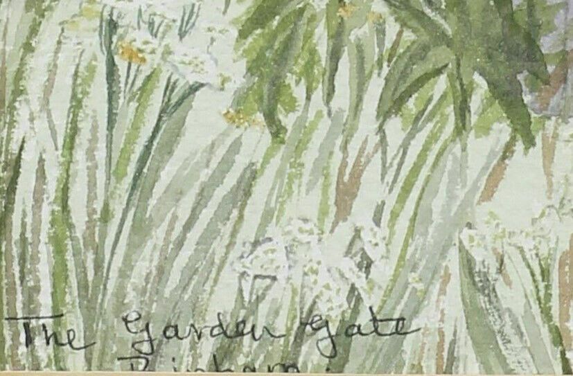 Watercolour By S. Burbidge. The Garden Gate, Binham photo Art