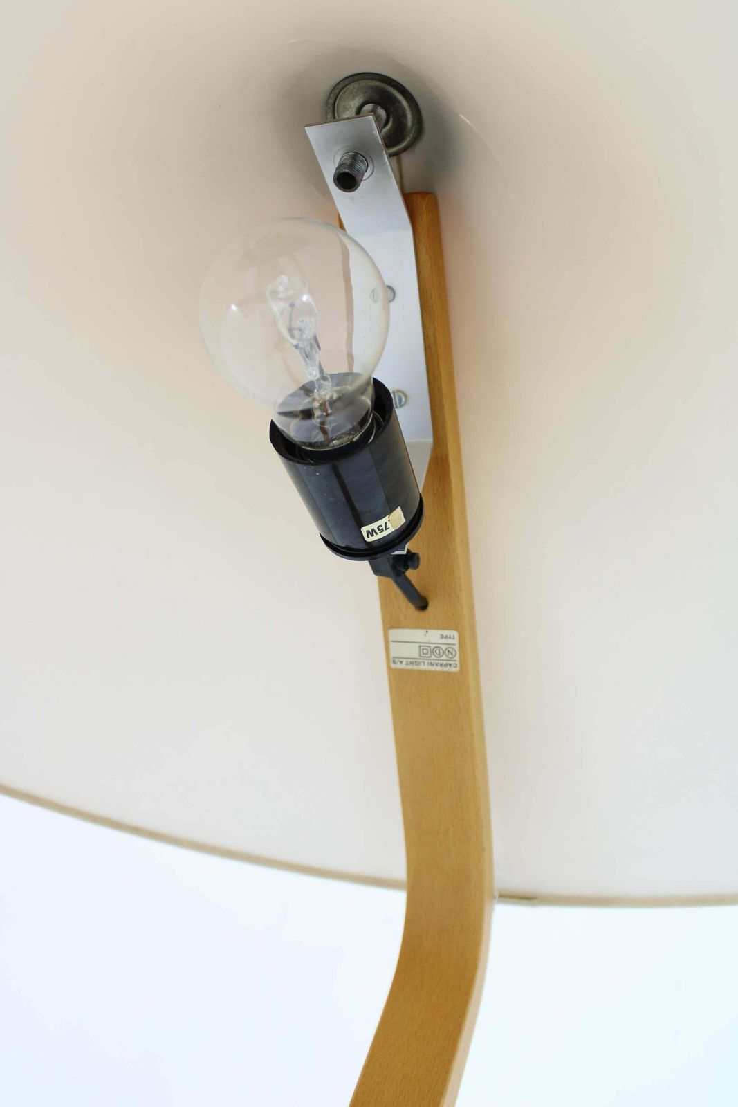 Lighting 1970s Rare Mads Caprani Bentwood Floor Lamp, Denmark photo