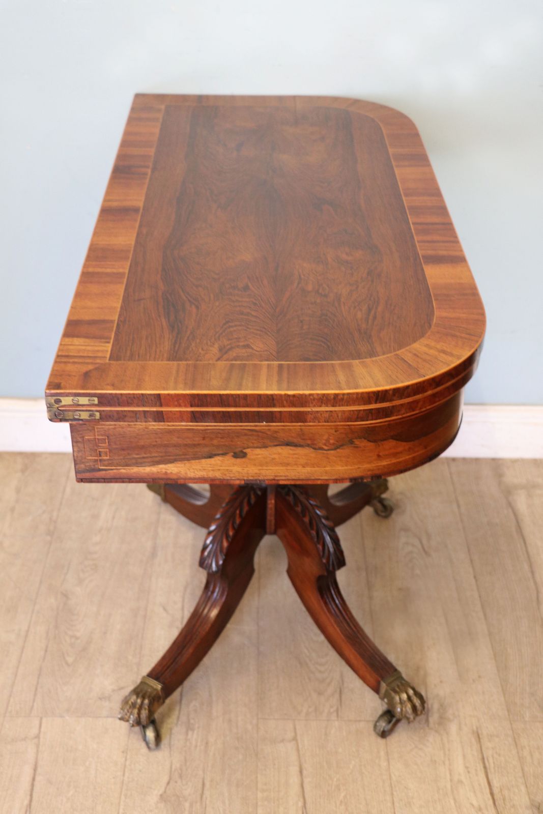 A Wonderful, Top Quality Late Georgian Card Table. photo vintage