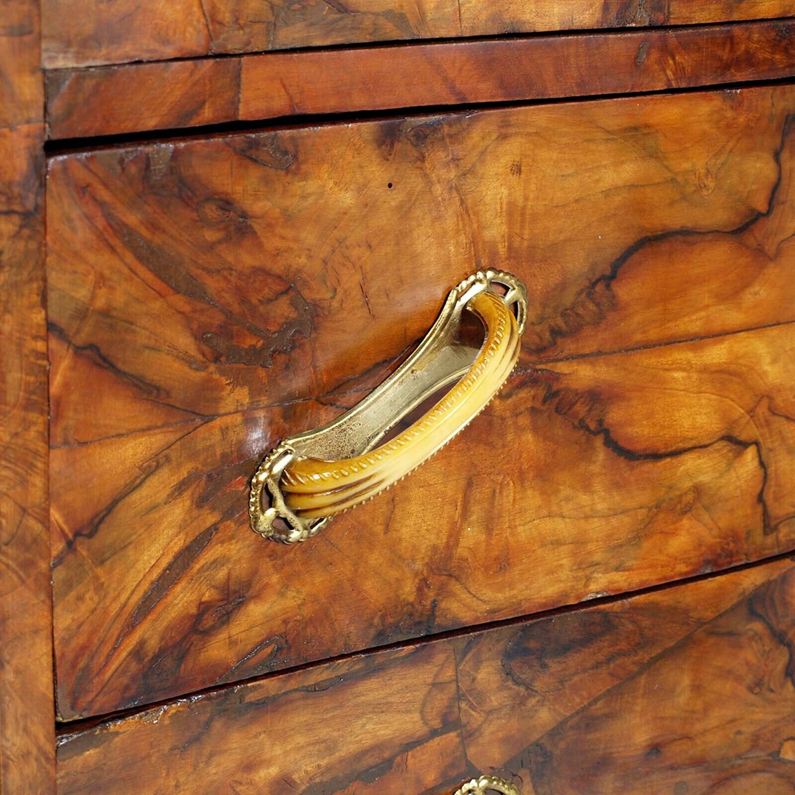 Art Deco Trumeau Cabinet Dresser  In Walnut Briar By Atelier Di Varedo Attributed To Gaetano Borsani photo Furniture