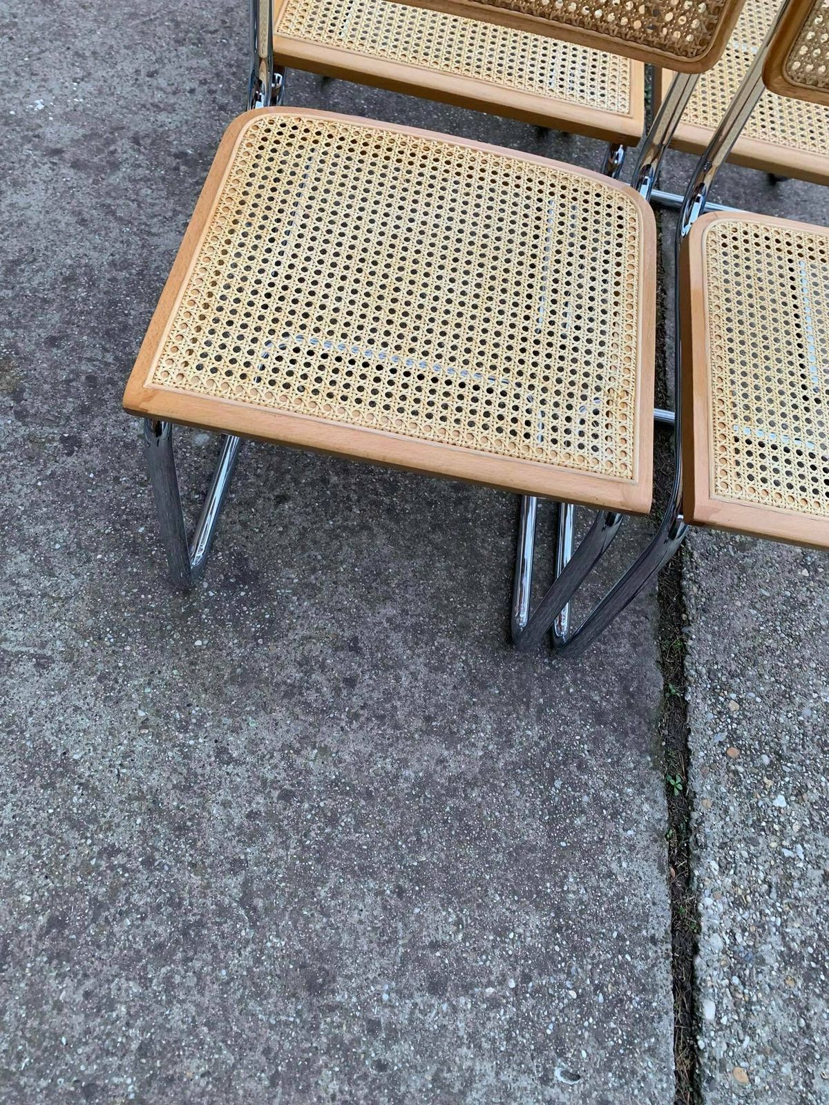 6 Mid Century Modern Italian Marcel Breuer B32 Cesca Chairs photo Furniture