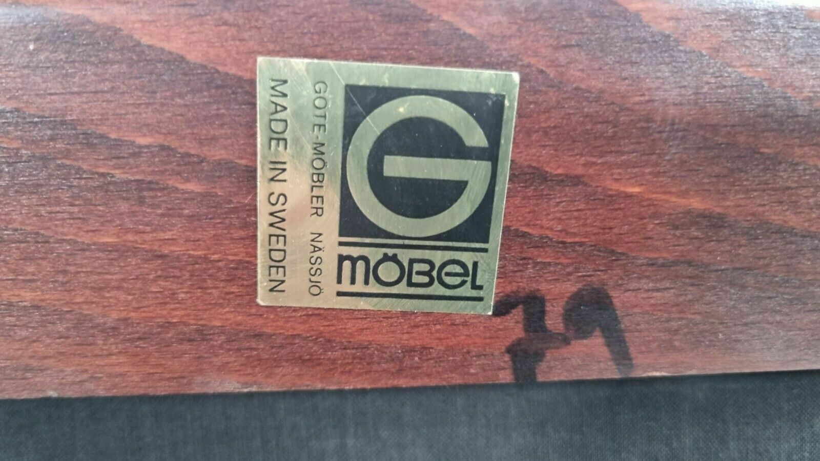 Furniture Vintage Gote Mobler Nassjo Armchair In Brown Leather photo