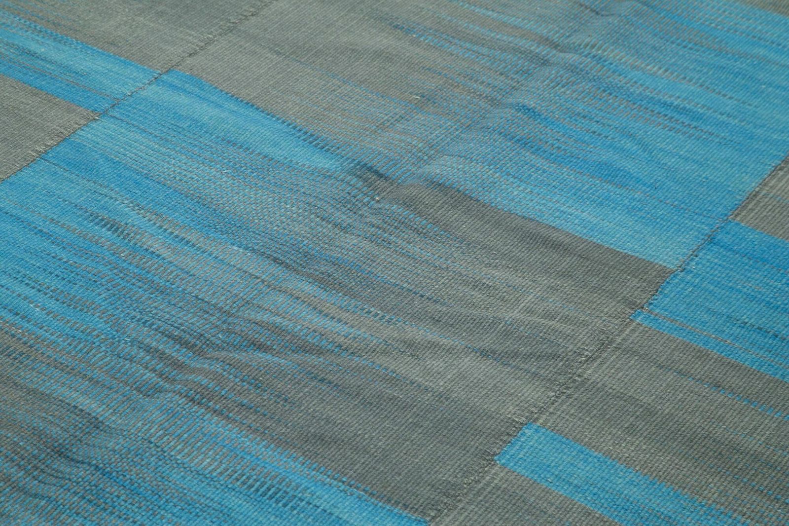 7x9 Blue Contemporary Kilim Rug   37549 photo 1178.0