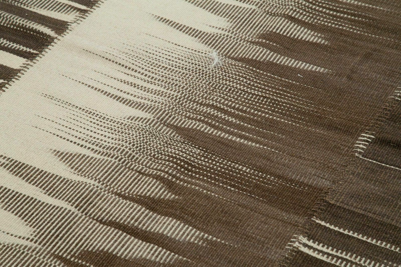 7x11 Brown Contemporary Kilim Rug photo 1341.0