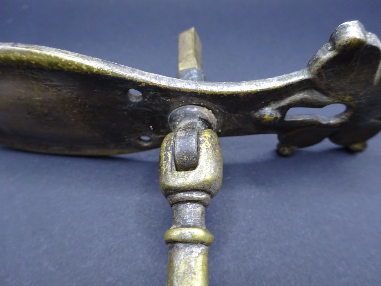 Pair Of Bronze Victorian Teardrop Wardrobe Handles photo vintage