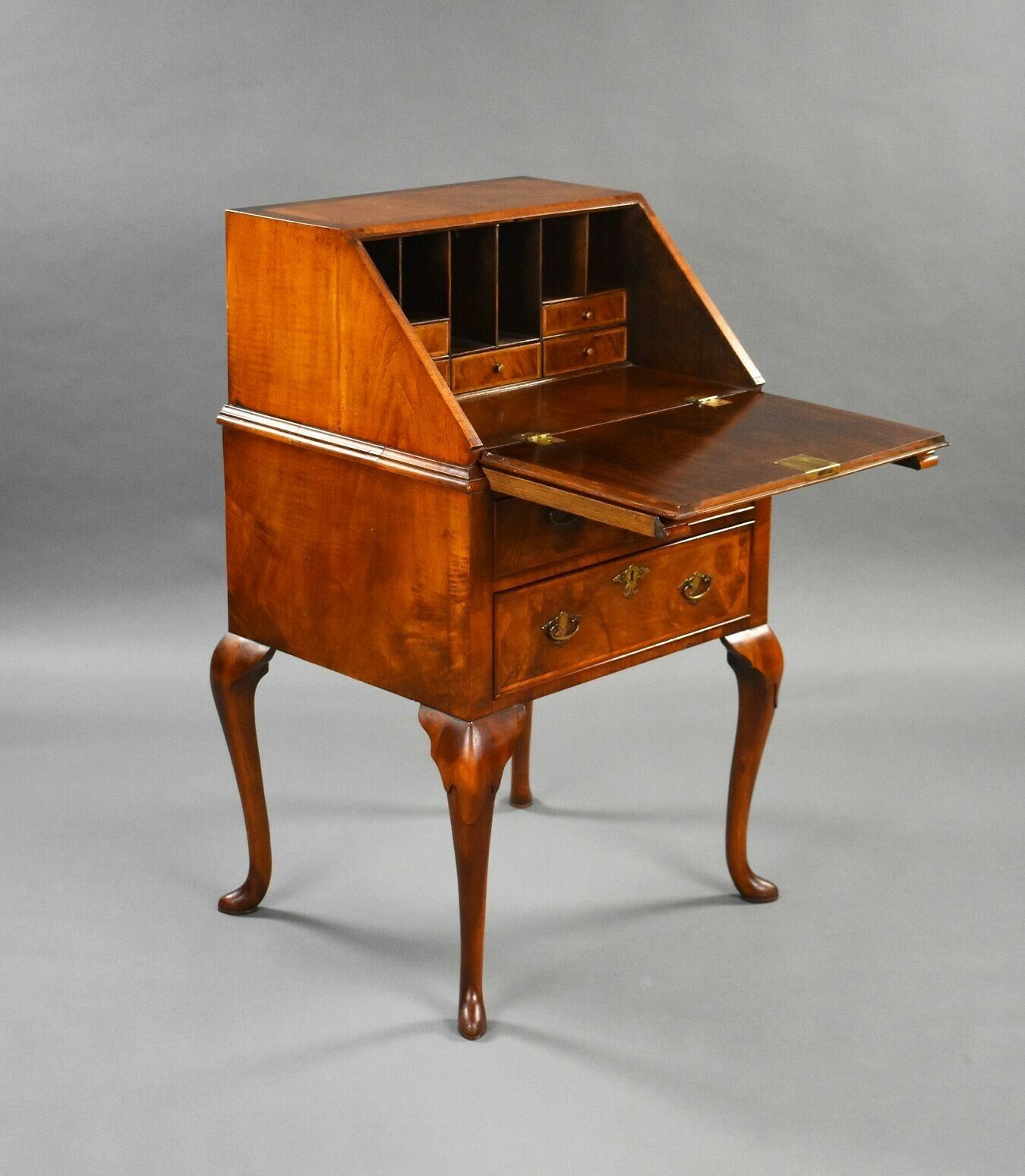 Queen Anne Style 1930s Walnut Bureau photo furniture