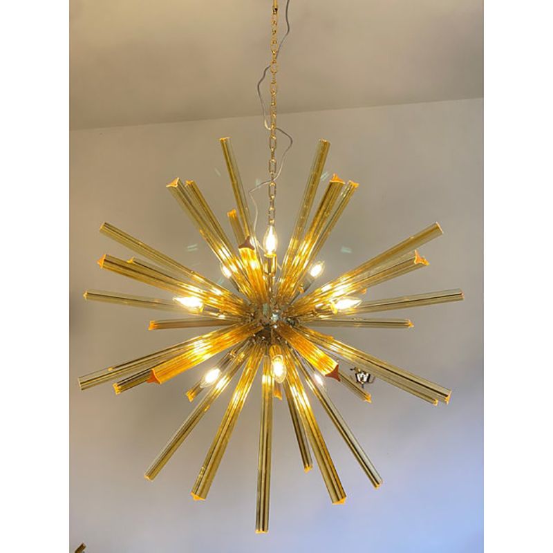 Sputnik Chandelier In Murano Glass Style From Italy photo Lighting