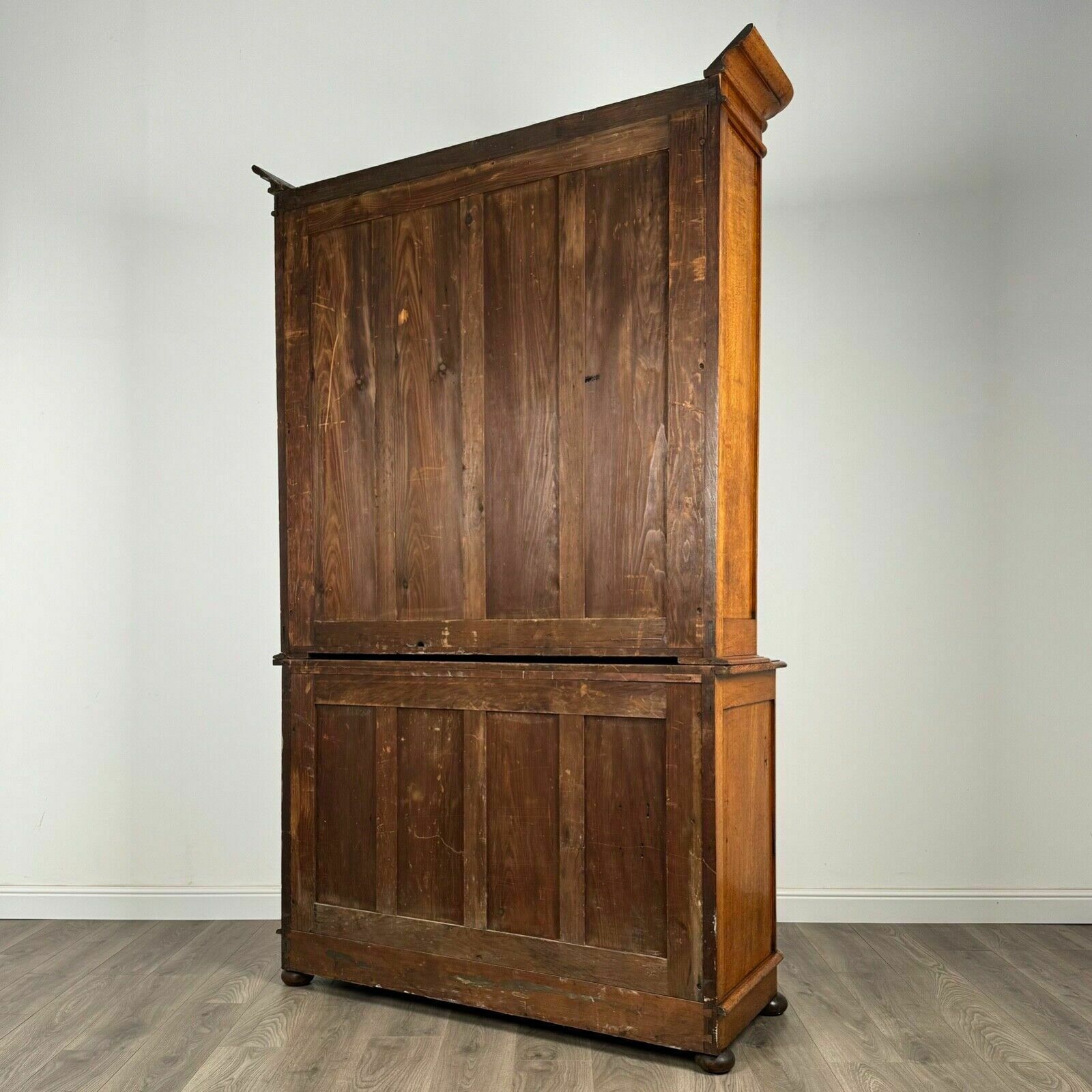 Antique 19th Century Golden Oak Bookcase On Cupboard Of Finest Quality photo buy