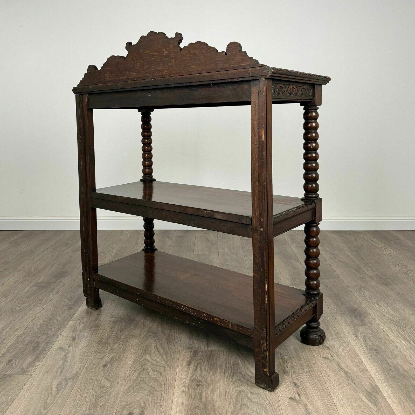 Antique 19th Century Carved Oak Buffet / Sideboard photo vinterior