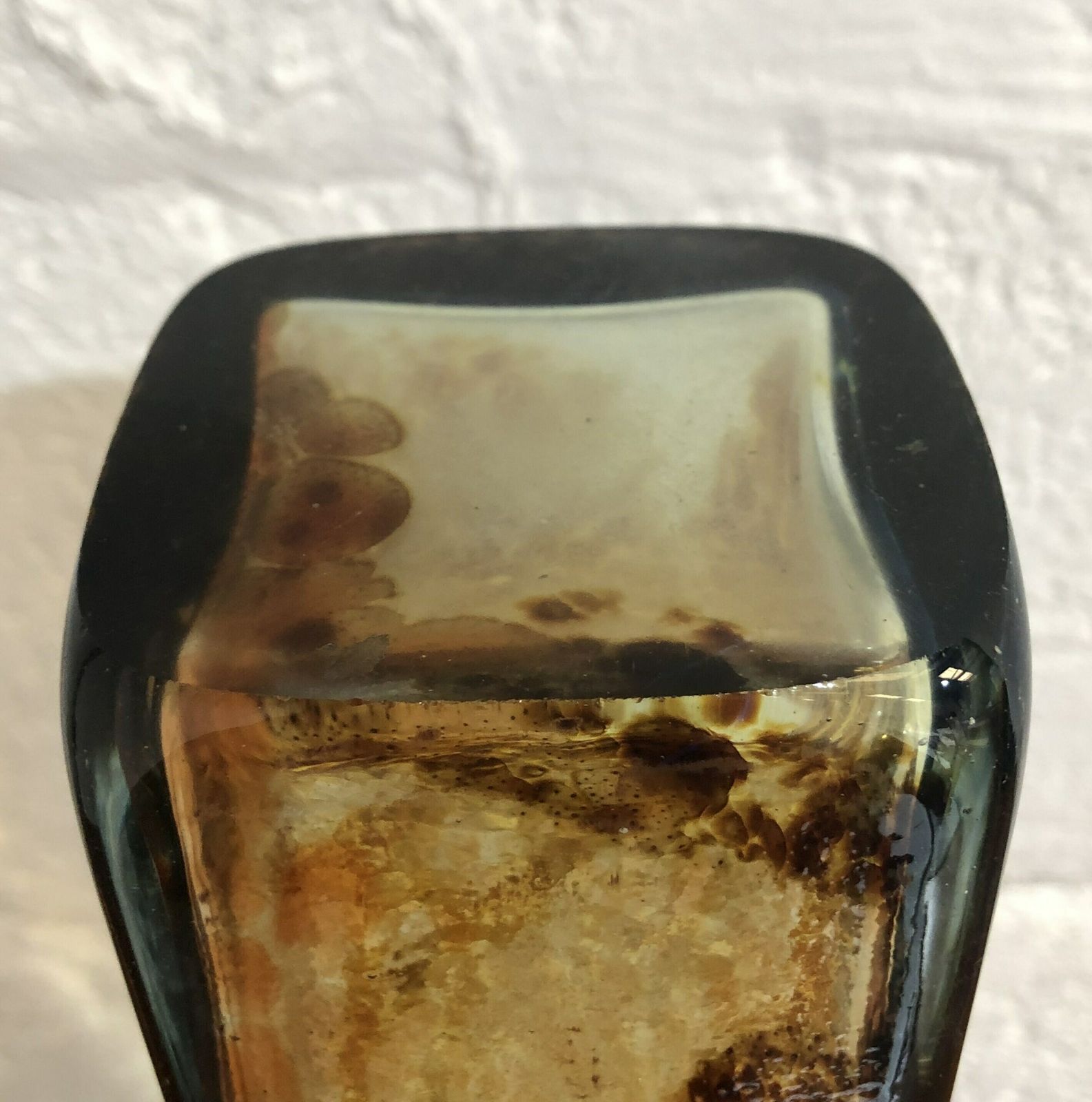 Beautiful Maltese Attenuated Art Glass Bottle Vase Michael Harris 1970's Mdina photo Home Decor