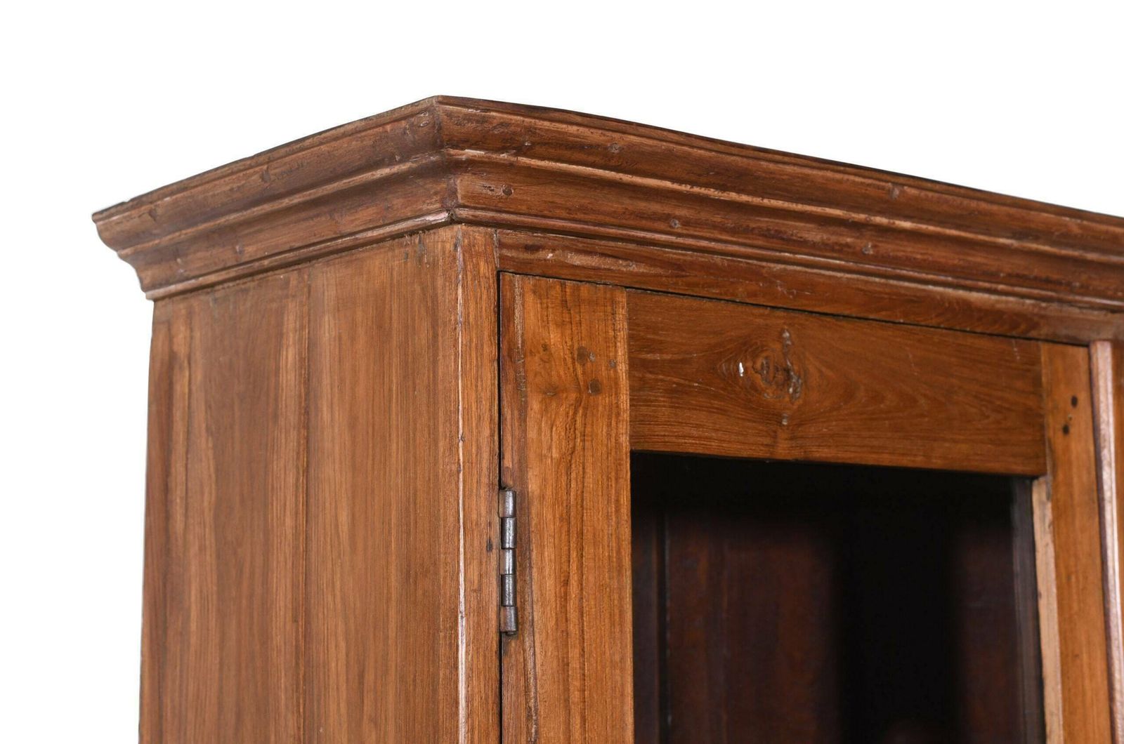 Vintage Antique Indian Teak Wood Library Cabinet | Handcrafted Rustic Bookcase | Vintage Home Office Decor photo furniture