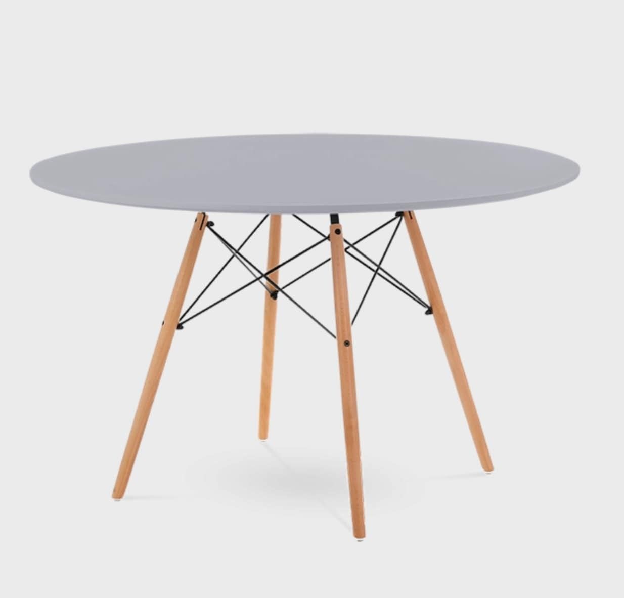 Mid Century Scandinavian Design Round Dining Table photo vinterior