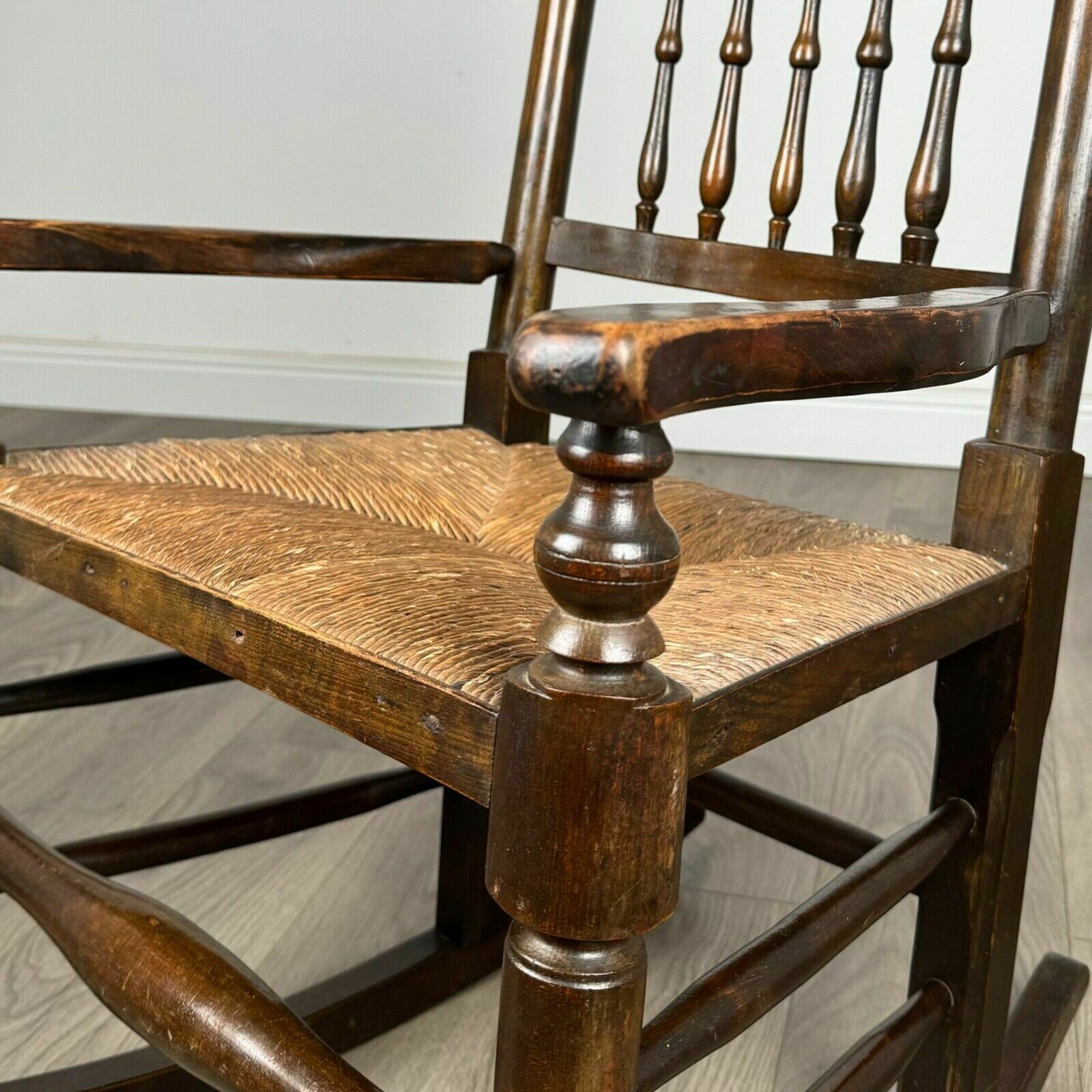 photo for sale Antique 20th Century Rocking Chair In Oak