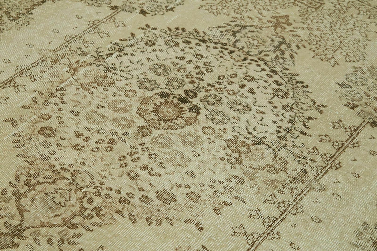 5x8 Beige Turkish Vintage Area Rug   41824 photo 659.0