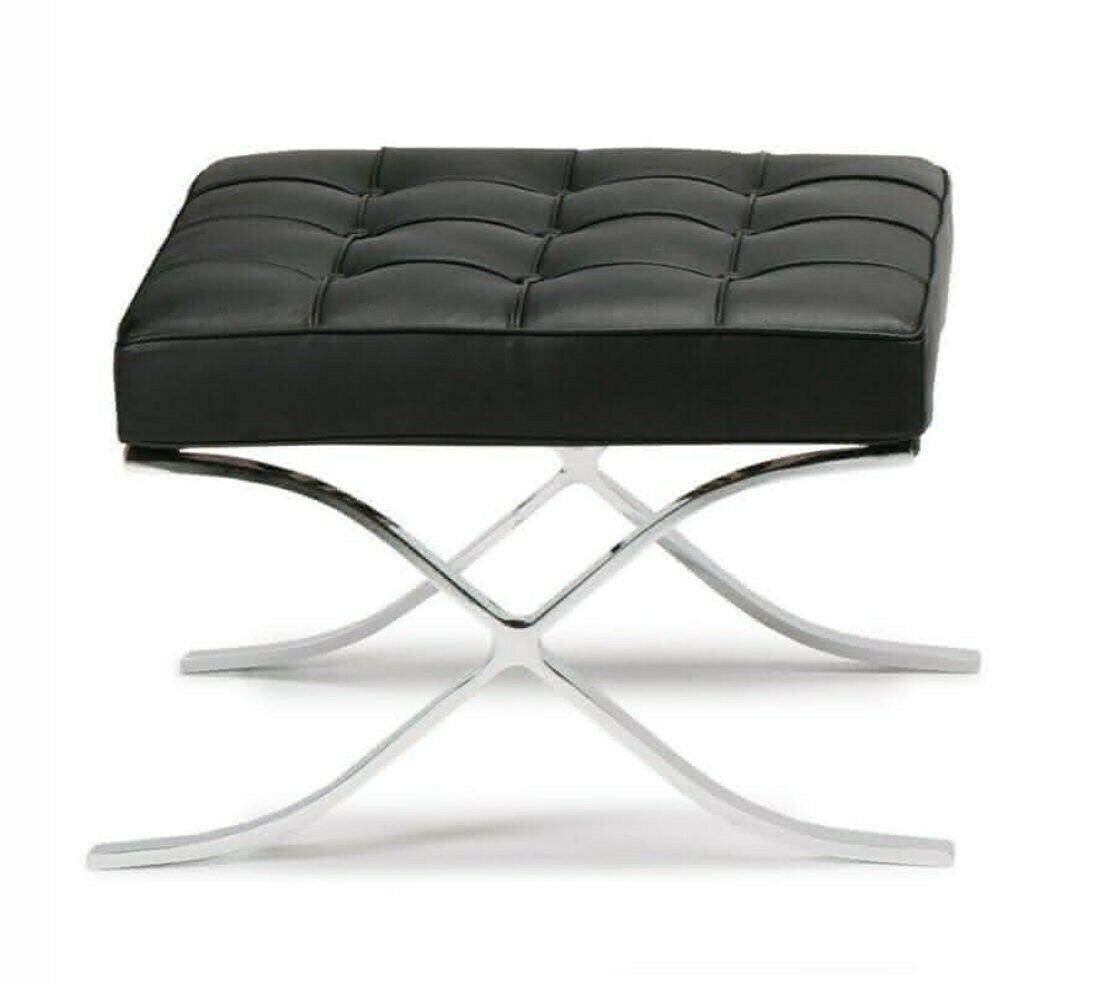 Mid Century Style Leather Hand Upholstered Chair And Footstool. photo buy
