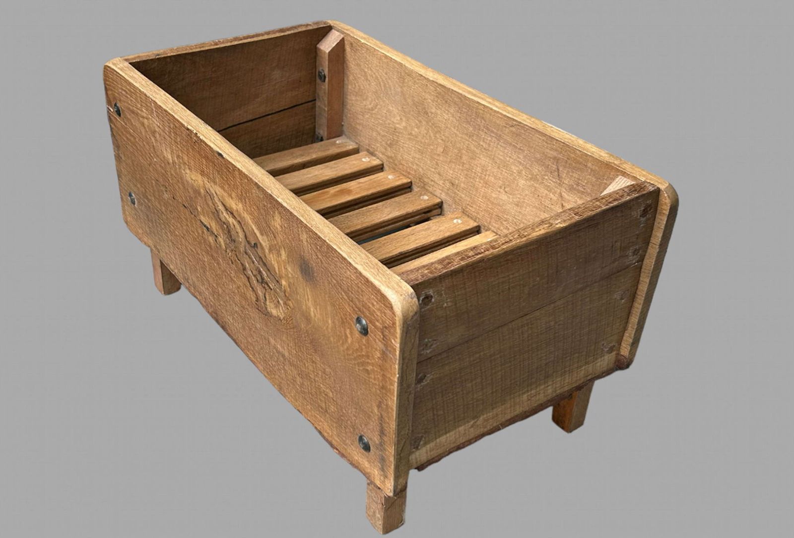 A Pair Of Rustic Elm And Oak Planters photo Home Decor