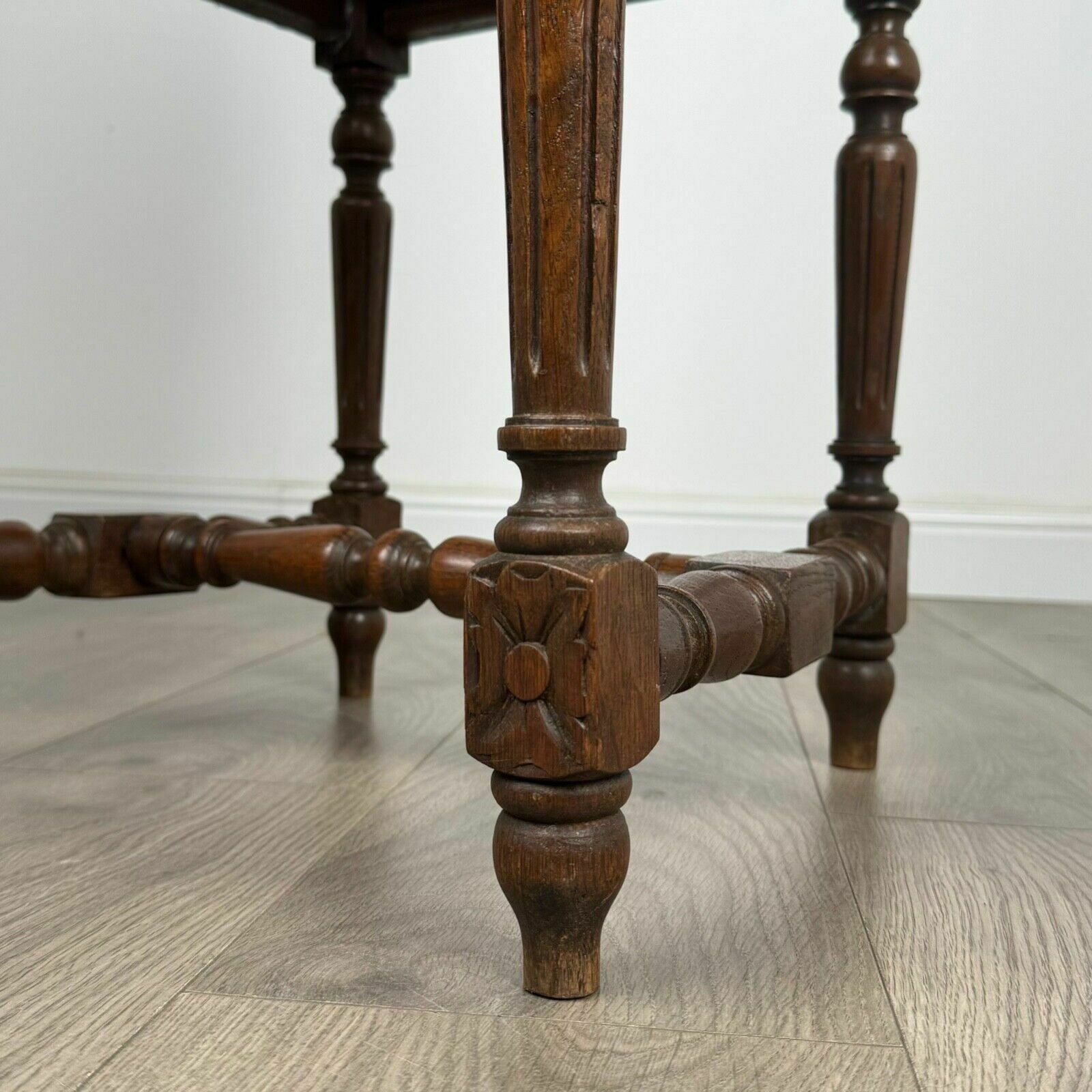 photo for sale Antique 19th Century Bedroom Chair / Hall Chair In Oak