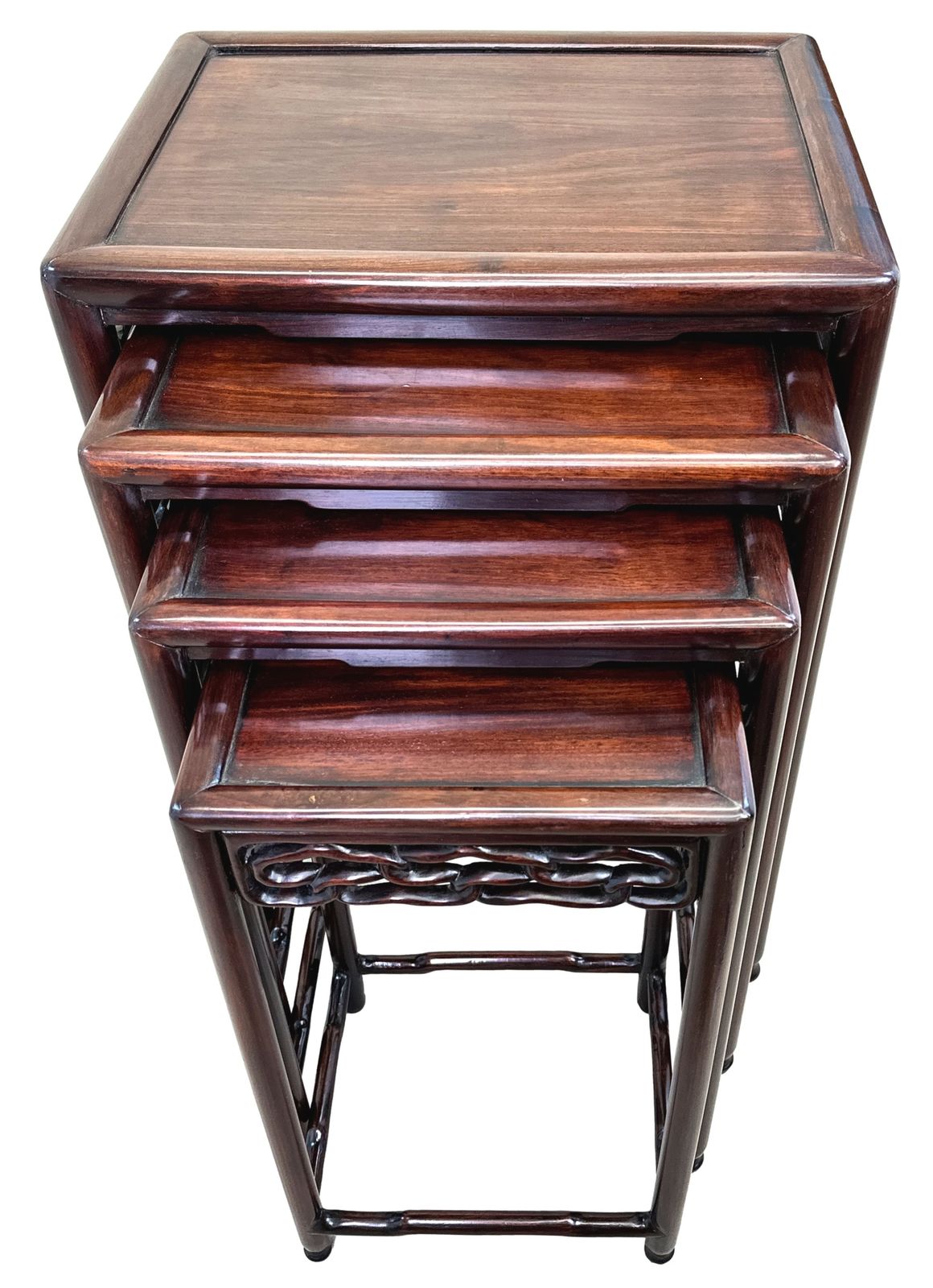Oriental Hardwood Nest Of Four Coffee Tables (China, Circa 1870) photo furniture
