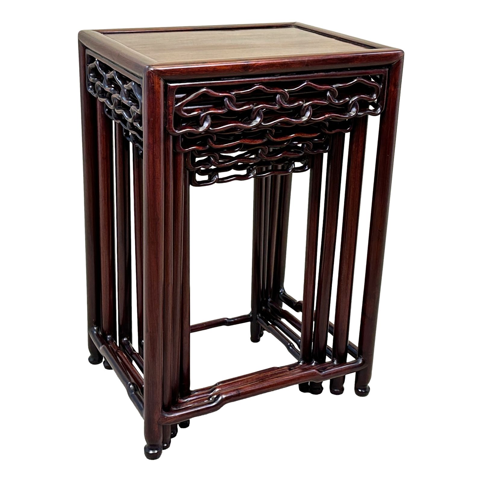 Oriental Hardwood Nest Of Four Coffee Tables (China, Circa 1870) photo vinterior
