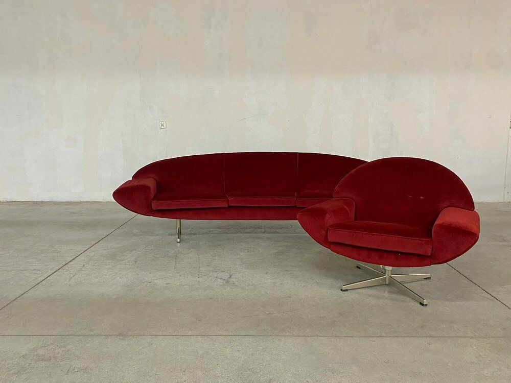 Capri Sofa And Lounge Chair By Johannes Andersen For Trensum Möbelfabrik, Set Of 2 photo vinterior