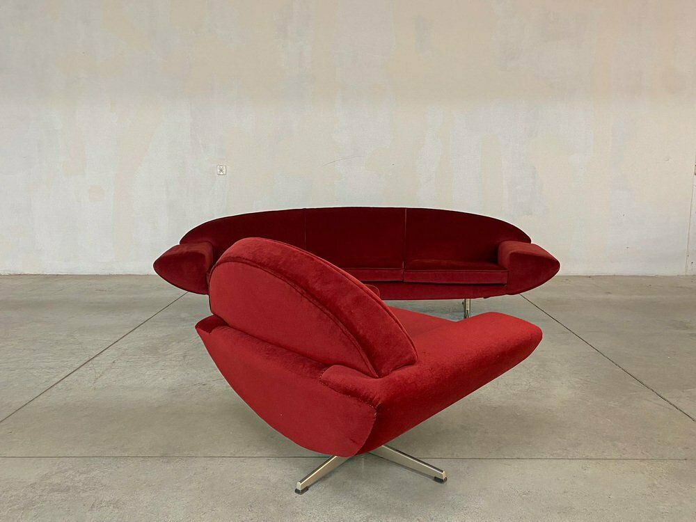 photo for sale Capri Sofa And Lounge Chair By Johannes Andersen For Trensum Möbelfabrik, Set Of 2