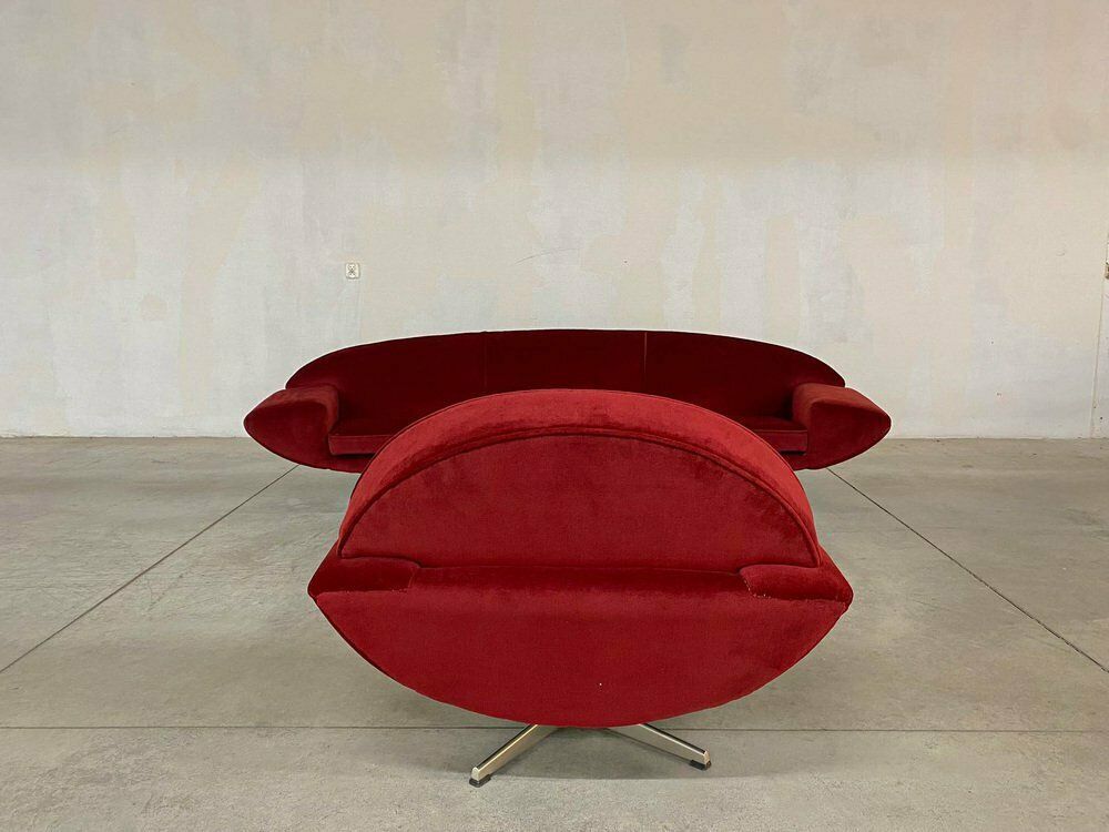 photo vinterior Capri Sofa And Lounge Chair By Johannes Andersen For Trensum Möbelfabrik, Set Of 2