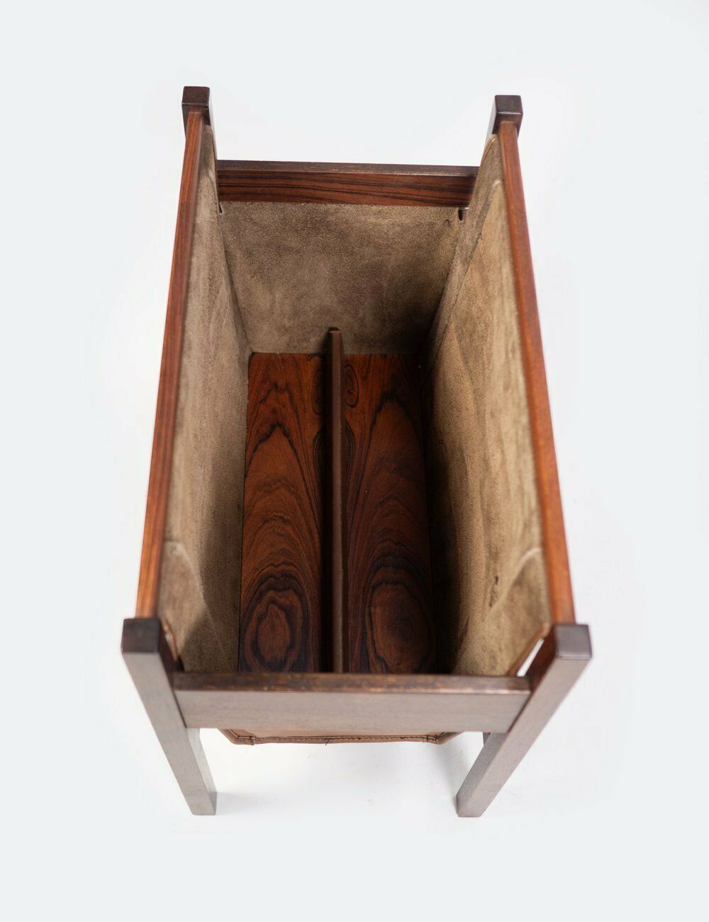 photo furniture Mid Century Solid Rosewood Magazine Rack By Torbjorn Afdal