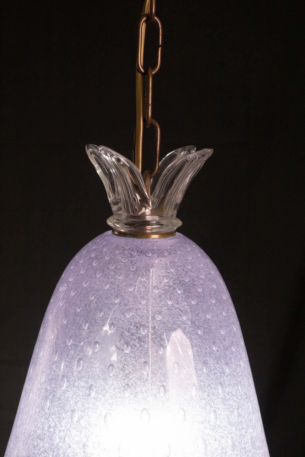 Elegant Barovier E Toso Lantern In Bubble Glass With A Rostrato Glass Element photo vintage