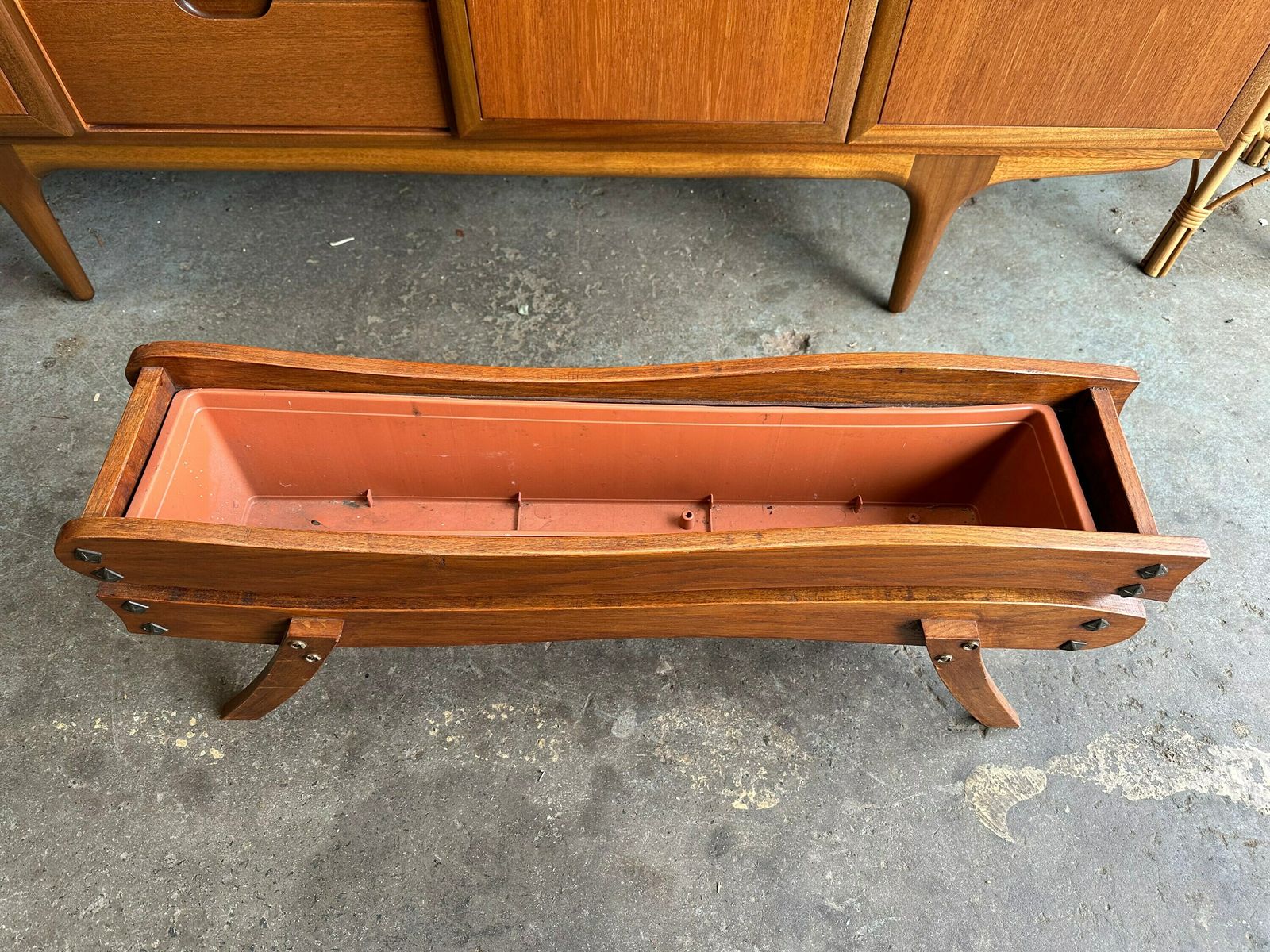 Mid Century Planter, 1970s, Vintage photo for sale