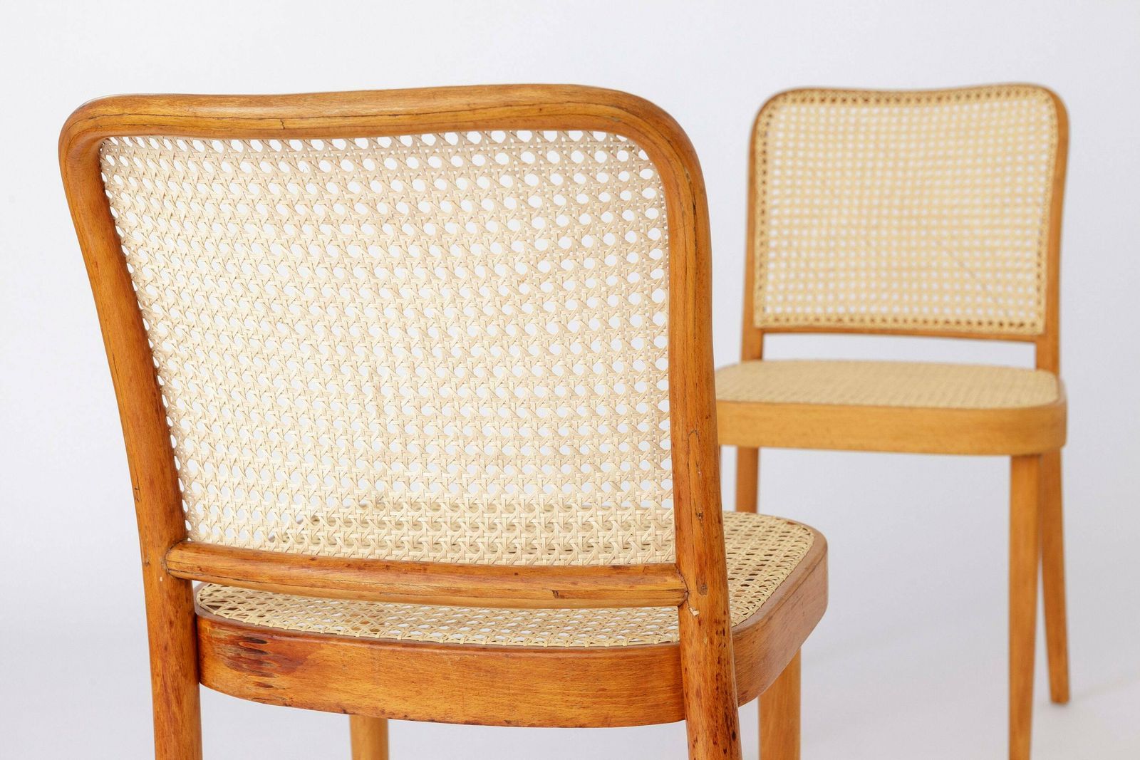 2 Of 8 Ligna Chairs, 1960s 1970s, Czechoslovakia, Vintage photo 1073.0