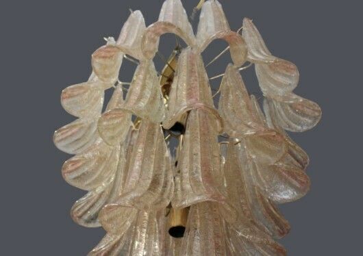 Mid Century Murano Chandelier/Murano Lamp Dahlia/Italian Design Light 70's photo furniture